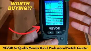 VEVOR Air Quality Monitor 8 in 1, Professional PM2 5 PM10 PM1 0 Particle Counter | Worth Buying?