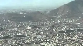 Панорама Кабула с борта самолёта