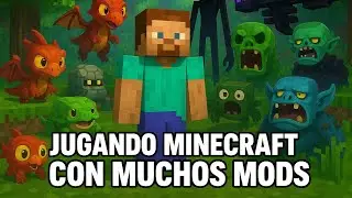 jugando Minecraft con muchos mods (parte 1