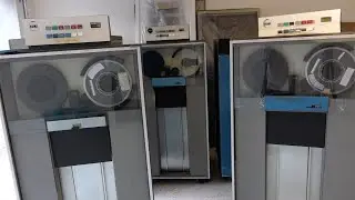 IBM 3420 9-track tape drives arrrive for restoration. 800 lbs each!