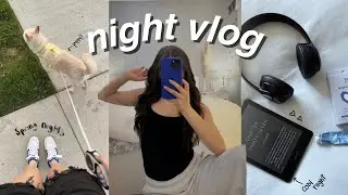 night vlog: spring night in my life, unwind w/me, cozy night with friends & more!