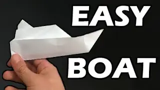 How to make a Paper Steam Boat (Origami)| EASY tutorial