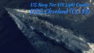 World Of Warships Blitz - USS Cleveland (CL-55) (Best T8 Cruiser) Gameplay