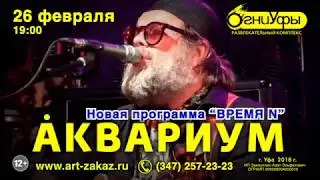 Аквариум и Борис Гребенщиков 26 февраля 2018 г в Уфе