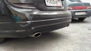 Mercedes C250 звук выхлопа