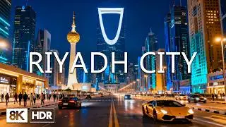 Riyadh City 8K 🇸🇦 Futuristic Kingdom Centre, Dazzling Desert Metropolis & Opulent Arabian Wealth
