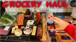 ASMR: Grocery haul with fast tapping and scratching in lofi (some camera tapping)