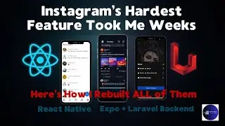 Instagram Clone Engineering: React Native + Laravel Full Stack (Reels, Stories, Chat)