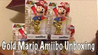 Gold Mario Amiibo Unboxing