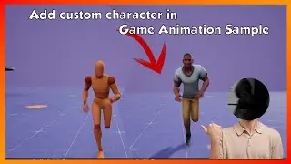 How to add custom character in Game Animation Sample UE5 | Yori Playz