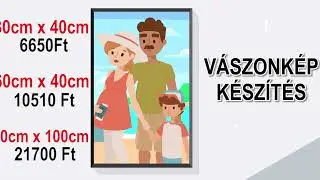 Vászonkép készítés minden méretben, érdeklődni az üzletben, vagy 66/746-990