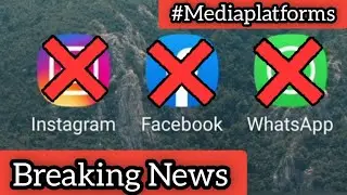 Whatsapp Not working || why WhatsApp instagram Face Book not working today