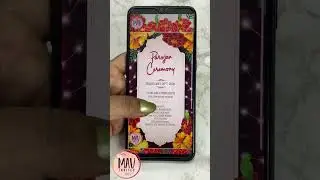 Parojan Ceremony Invitation || E Cards || Digital Invitation