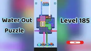 Water Out Puzzle Level 185 Walkthrough 💧 | Step-by-Step Guide | Mini Boss