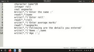 [Fortran 3] Data Types