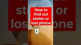 How to find out lost or stolen phone #android #tips #youtubeshorts #shorts #track #security