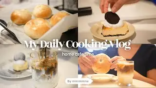 【vlog】休日の平凡なおうち時間/父の日にオレオニューヨークチーズケーキを作っておうちカフェ☕️/初めてのベーグル作り🥯
