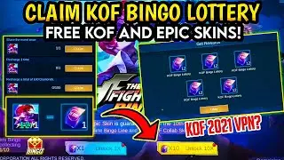 KOF EVENT 2021! TRICK TO GET EPIC SKINS AND KOF SKIN FOR FREE / VPN TRICK?! - MLBB