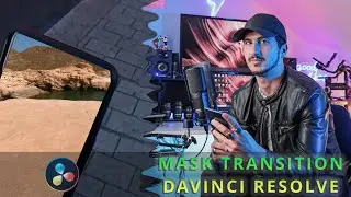 How to make a Mask transition in Davinci Resolve