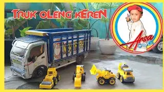 Truk new tawakal keren nyobain muat mobil beko, ekskavator, truk molen @arsacool09