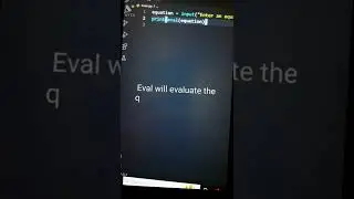 Python Calculator in just 2 lines of code!!! (All operations supported).