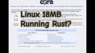 Linux 18MB Running Rust?