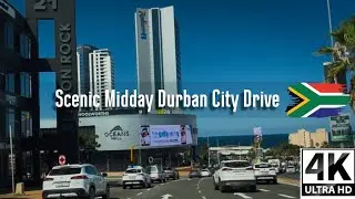 Relaxing Drive: Durban City Centre to Umhlanga 🇿🇦 (Clear Day)
