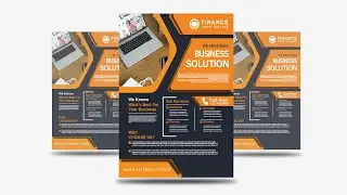 Illustrator CC Tutorial | Graphic Design | Business Flyer Design