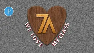 Membuat logo kelas 7A yang sederhana dan mudah.