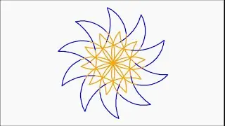 Basic Python Turtle Code: Rotating Crescent Moon