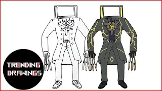 How To Draw Titan TV Man V2 From Skibidi Toilet