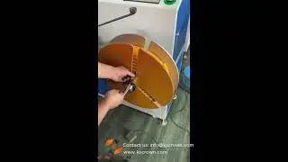 Tube winder binder machine | floor-standing wire coiling and binding machine with digital counter