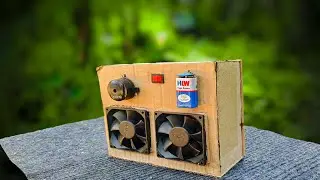 How to make ac cooler at home with cardboard || Assam Make Stuff