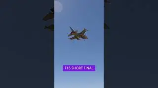 COOL APPROACH BEFORE LANDING #f16 #fightingfalcon #fighterjets #shorts