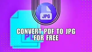 💲 COMPLETE: How to convert PDF to JPG for FREE | PDF to Image Conversion Tutorial | Solution