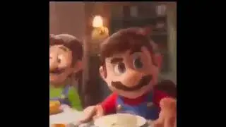 Mario Movie Dinner Scene Meme 2