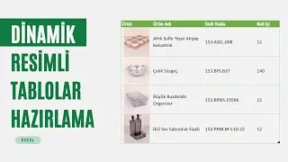 EXCEL DE DİNAMİK RESİMLİ TABLO HAZIRLAMA (RESİM FORMÜLÜ) | [EXCEL 751]