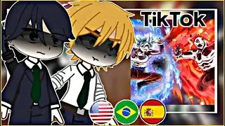 Chainsaw Man React to Goku vs Jiren | Tik Toks | 🇪🇸🇺🇸🇧🇷