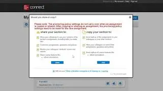 Copying a Connect Course Section to a Colleague