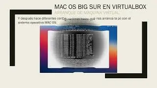 Mac OS Big Sur en VirtualBOX