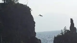 CLIFF JUMPING INTO VOLCANIC CRATER!