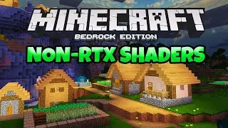 Minecraft Windows 10 - Non-RTX Shaders (Bedrock Textures) Minecraft Gameplay (MCPE)