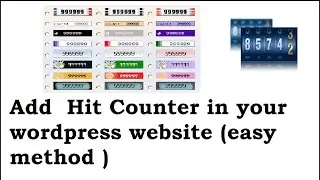 How to add website visitor counter to your wordpress website/blog