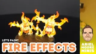 How to Paint Fire with Ariel Moore Minis