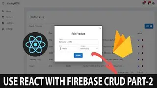 How to use React with Firebase | Add and Edit Firestore Data in React JS