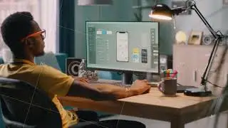 Black developer working from home