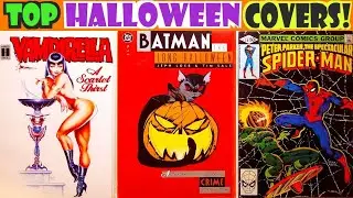 Top HALLOWEEN comic book covers! VAMPIRELLA JACK O' LANTERN Best spooky comics cover by Comicsamurai
