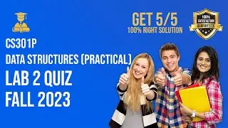 Cs301p lab 2 quiz solution fall 2023