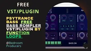 Psytrance Bass - FREE Bass ROMpler VST/Plugin by Function Loops 