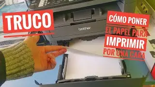 el TRUCO para saber de qué lado COLOCAR EL PAPEL EN LA IMPRESORA ⭐